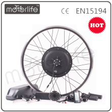 Kit de conversión de motor de rueda de bicicleta MOTORLIFE / OEM CE ROHS 48v 1000w